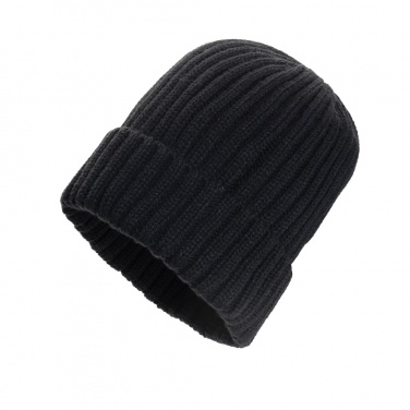 Logo trade promotional gift photo of: Kennedi AWARE™ Polylana® beanie with large rib