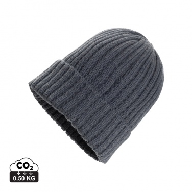 Logo trade promotional merchandise picture of: Kennedi AWARE™ Polylana® beanie with large rib