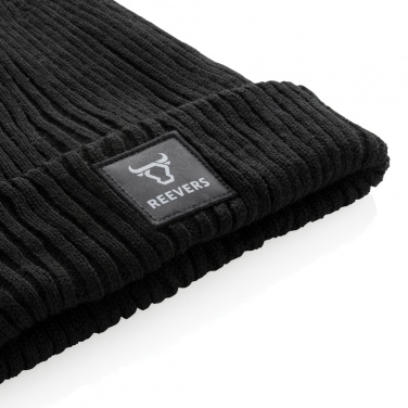 Logo trade promotional giveaways image of: Impact AWARE™  Polylana® double knitted beanie