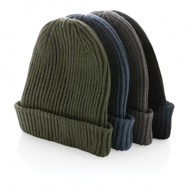 Logo trade corporate gift photo of: Impact AWARE™  Polylana® double knitted beanie