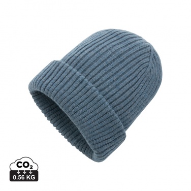 Logo trade promotional giveaways image of: Impact AWARE™  Polylana® double knitted beanie