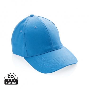 Logo trade promotional merchandise photo of: Impact 6 panel 280gr Recycled cotton cap with AWARE™ tracer