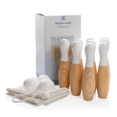 Logotrade promotional item picture of: Wooden skittles set