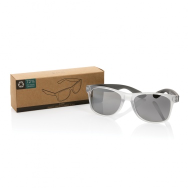 Logo trade promotional gifts picture of: Gleam RCS recycled PC mirror lens sunglasses