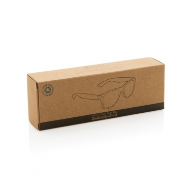 Logo trade promotional giveaways picture of: GRS recycled PC plastic sunglasses with cork