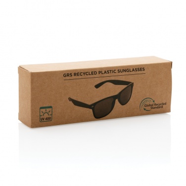 Logo trade advertising product photo of: GRS recycled PC plastic sunglasses