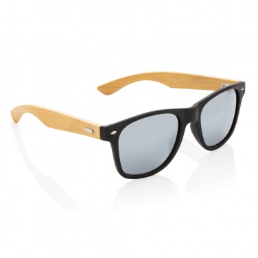 Logotrade promotional gift picture of: Bamboo and RCS recycled plastic sunglasses