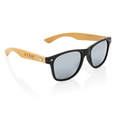 Logotrade promotional item image of: Bamboo and RCS recycled plastic sunglasses