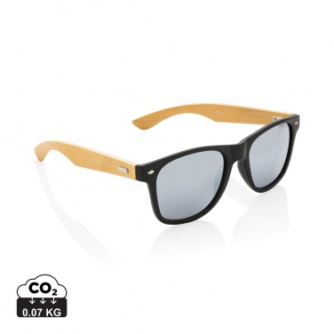 Logotrade business gift image of: Bamboo and RCS recycled plastic sunglasses