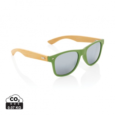 Logotrade promotional item picture of: Bamboo and RCS recycled plastic sunglasses