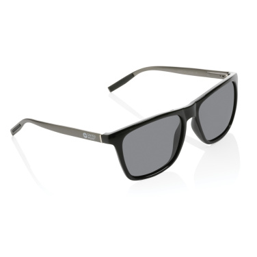 Logo trade promotional giveaways image of: Swiss Peak RCS rplastic polarised sunglasses