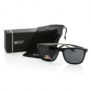 Logotrade promotional item picture of: Swiss Peak RCS rplastic polarised sunglasses