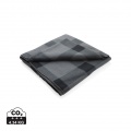 Soft plaid fleece blanket, anthracite