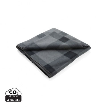 Logo trade promotional items image of: Soft plaid fleece blanket