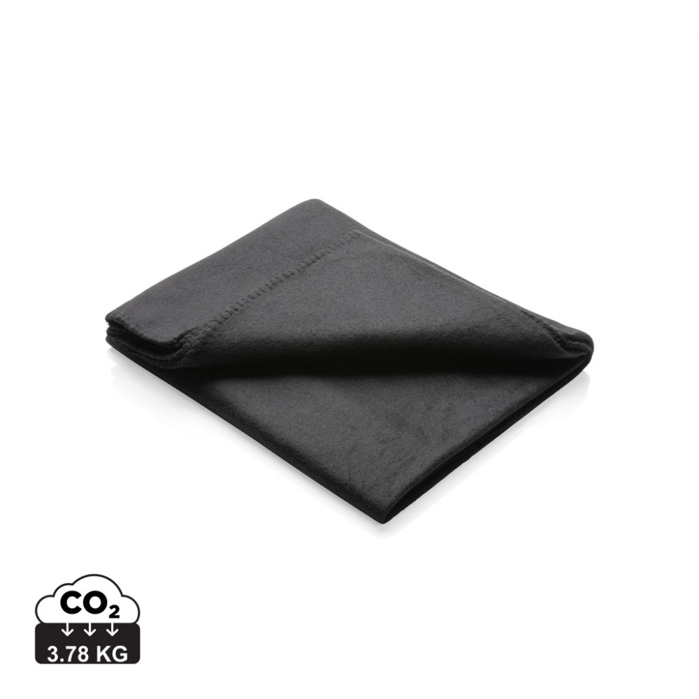 Logo trade promotional gifts image of: Fleece blanket in pouch