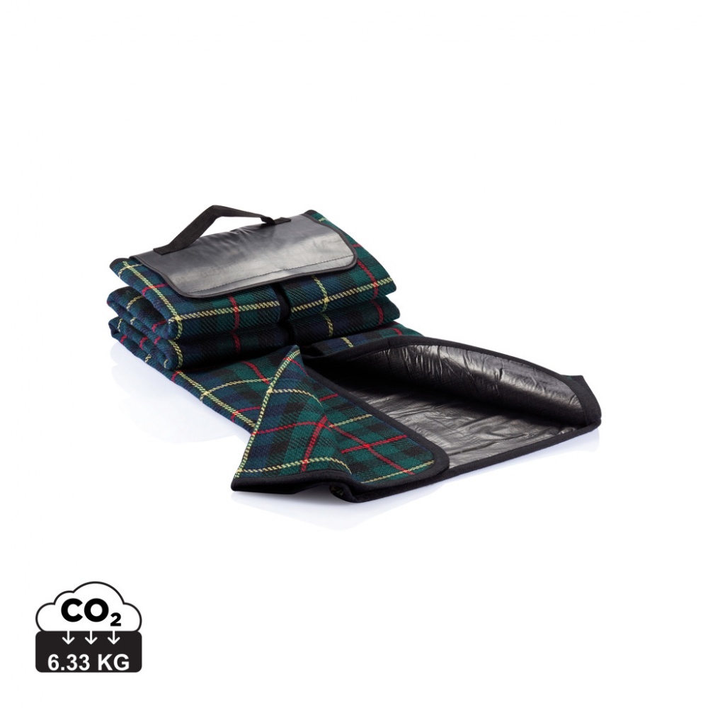 Logo trade corporate gifts image of: Tartan picnic blanket