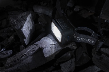 Logotrade promotional product picture of: Gear X RCS rPlastic heavy duty head torch