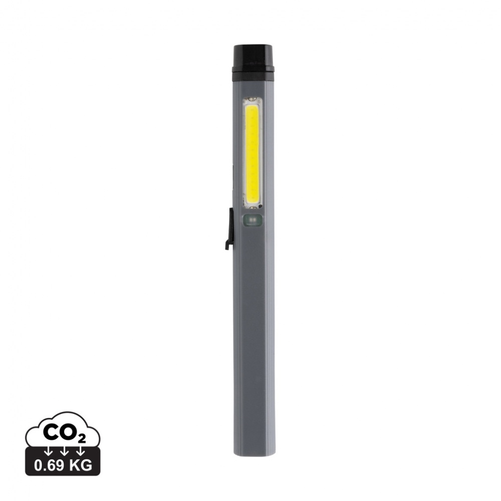 Logo trade advertising product photo of: Gear X RCS recycled plastic USB rechargeable pen light