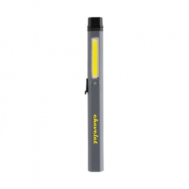 Logo trade advertising products image of: Gear X RCS recycled plastic USB rechargeable pen light