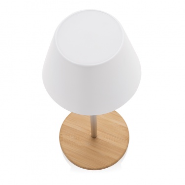 Logo trade promotional gifts image of: Pure Glow RCS usb-rechargeable recycled plastic table lamp