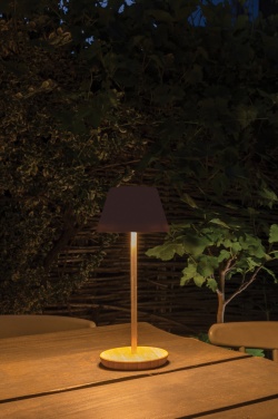 Logotrade promotional product image of: Pure Glow RCS usb-rechargeable recycled plastic table lamp