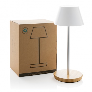 Logotrade corporate gifts photo of: Pure Glow RCS usb-rechargeable recycled plastic table lamp