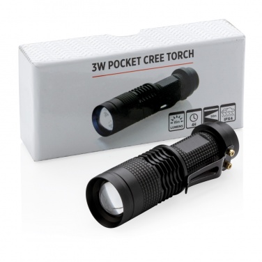 Logotrade promotional item picture of: 3W pocket CREE torch