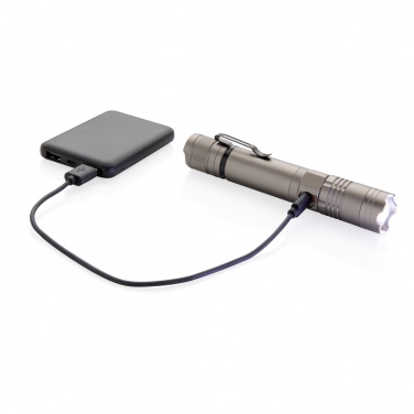 Logo trade advertising products picture of: Rechargeable 3W flashlight