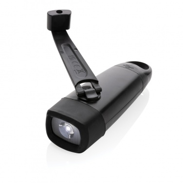 Logo trade promotional items picture of: Lightwave RCS rplastic USB-rechargeable torch with crank