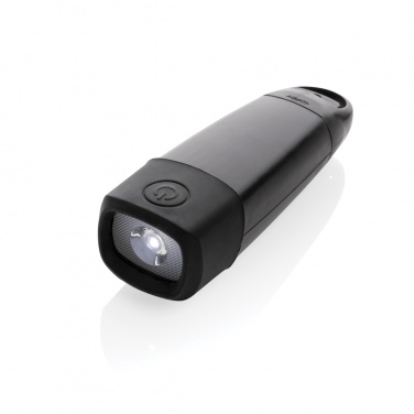 Logotrade promotional merchandise image of: Lightwave RCS rplastic USB-rechargeable torch with crank