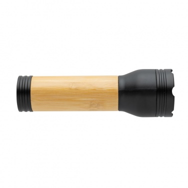 Logo trade promotional merchandise photo of: Lucid 3W RCS certified recycled plastic & bamboo torch