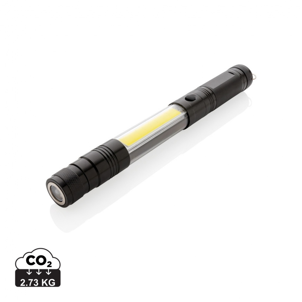 Logo trade promotional giveaways picture of: Large telescopic light with COB