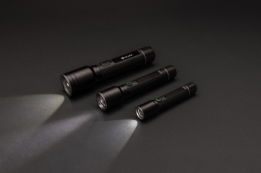 Logo trade promotional giveaway photo of: Gear X RCS recycled aluminum USB-rechargeable torch large