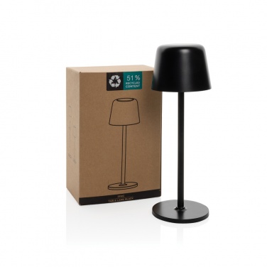 Logo trade corporate gift photo of: Zenic RCS recycled plastic USB re-chargable table lamp