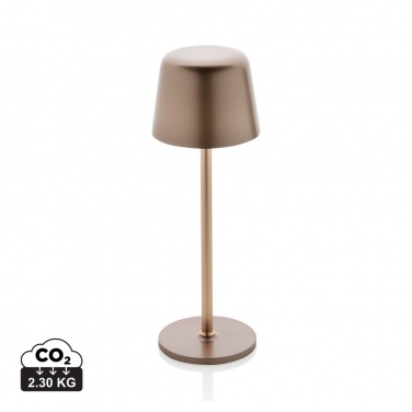 Logotrade promotional gift picture of: Zenic RCS recycled plastic USB re-chargable table lamp