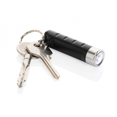 Logotrade promotional giveaways photo of: Globix RCS recycled plastic USB re-chargeable keychain torch