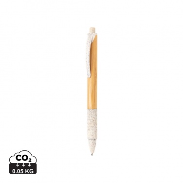 Logo trade promotional giveaway photo of: Bamboo & wheat straw pen