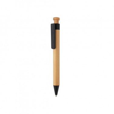 Logotrade business gift image of: Bamboo pen with wheatstraw clip