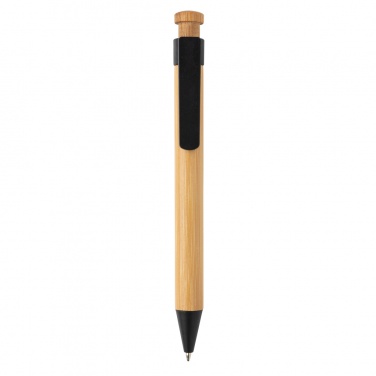 Logotrade promotional giveaway image of: Bamboo pen with wheatstraw clip