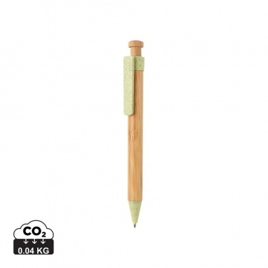 Logotrade promotional merchandise image of: Bamboo pen with wheatstraw clip