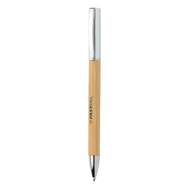 Logo trade promotional item photo of: Modern bamboo pen