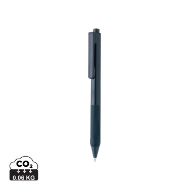 Logo trade promotional gifts picture of: X9 solid pen with silicone grip