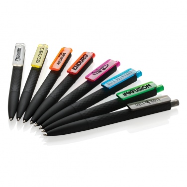 Logo trade promotional item photo of: X3 black smooth touch pen