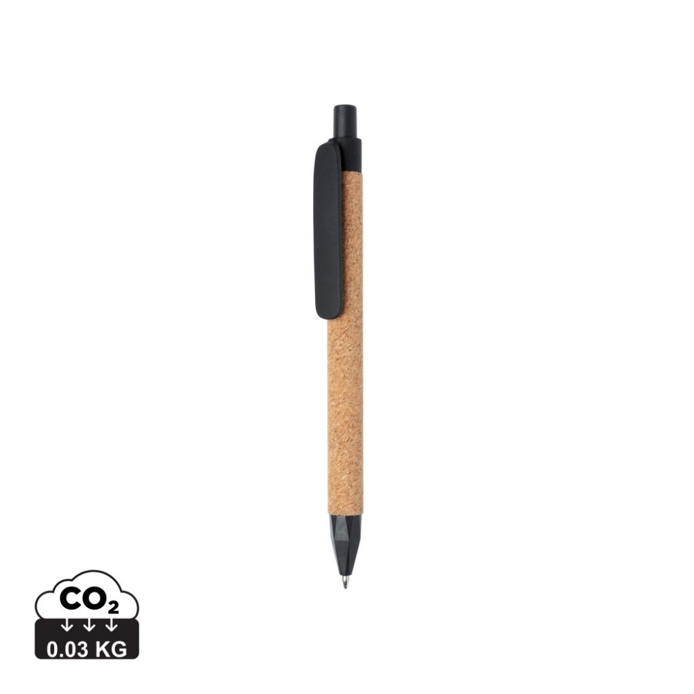 Logo trade corporate gifts picture of: Write wheatstraw and cork pen