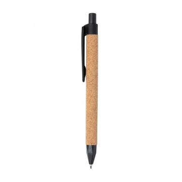 Logo trade promotional merchandise photo of: Write wheatstraw and cork pen