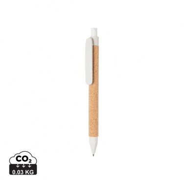 Logotrade promotional item picture of: Write wheatstraw and cork pen