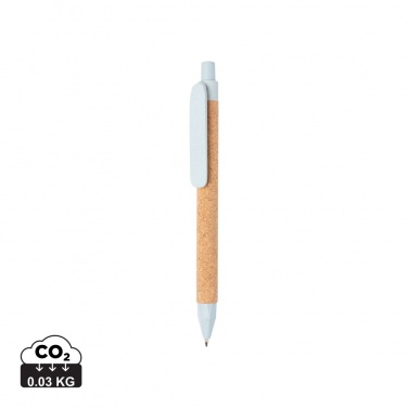 Logo trade promotional merchandise picture of: Write wheatstraw and cork pen