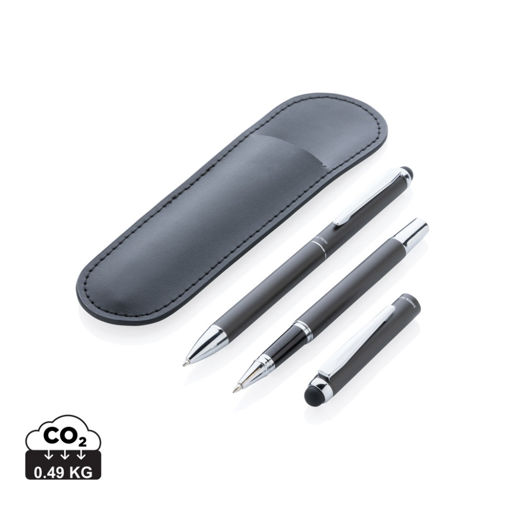 Logotrade corporate gifts photo of: Swiss Peak deluxe pen set in PU pouch