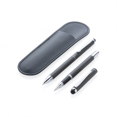 Logo trade promotional product photo of: Swiss Peak deluxe pen set in PU pouch