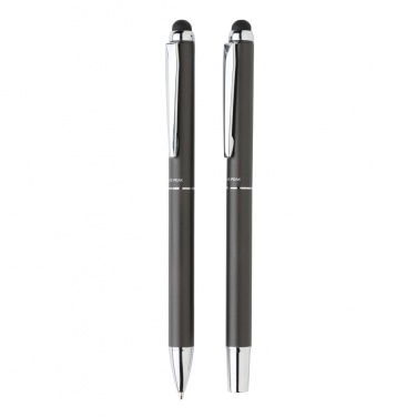 Logotrade promotional item picture of: Swiss Peak deluxe pen set in PU pouch